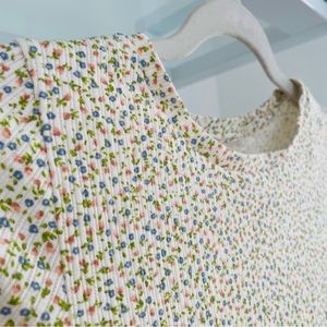 Aeropostale Floral Cropped Shrunken Tee